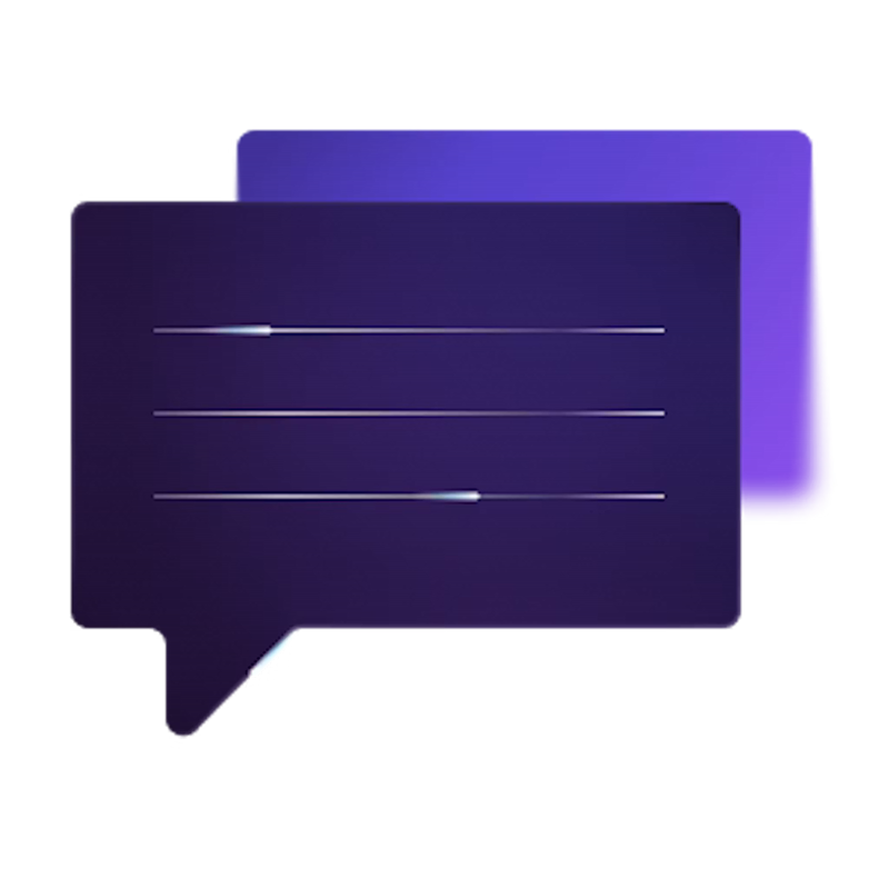 Two messages representing a request and a response